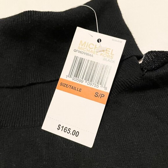 Michael Kors Womens Size Small Long Sleeve Turtleneck Ruffled Sleeves Sweater - Picture 3 of 16